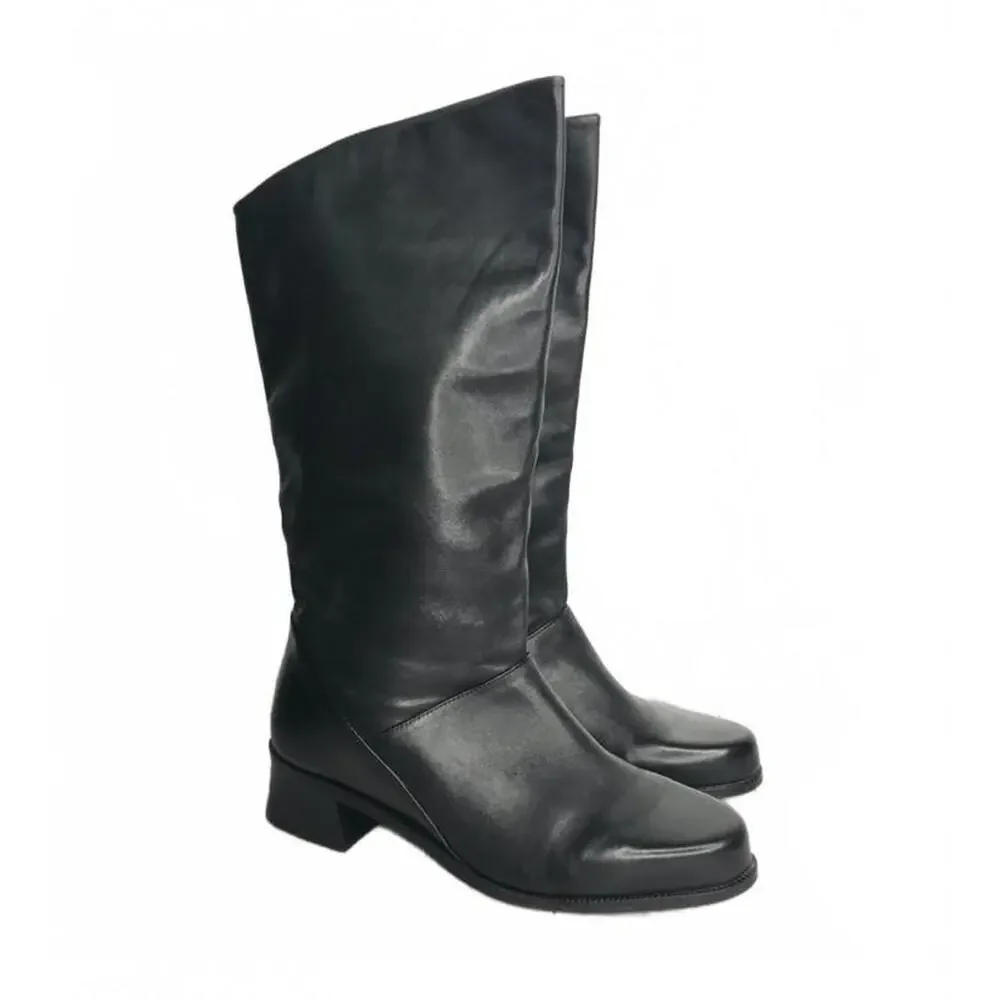 Vintage 1980's Markon Shelly Soft Leather Cuff Boots